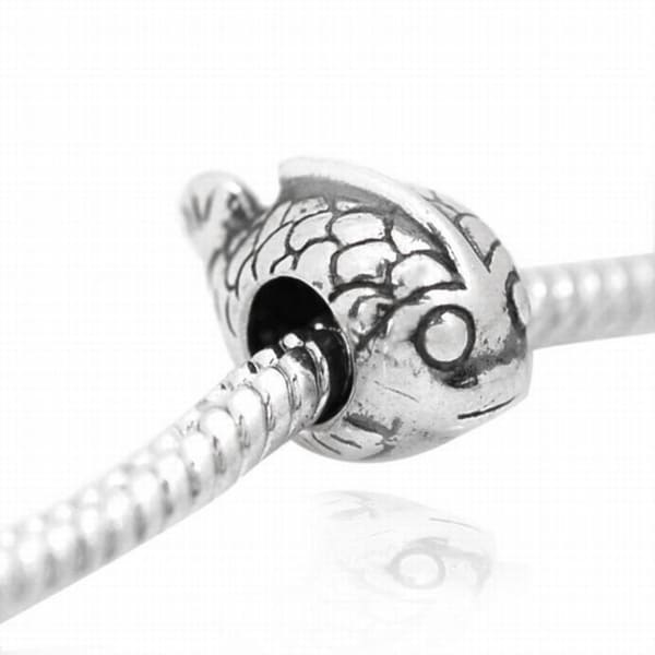 De Buman Sterling Silver Fish Charm Bead De Buman Silver Charms