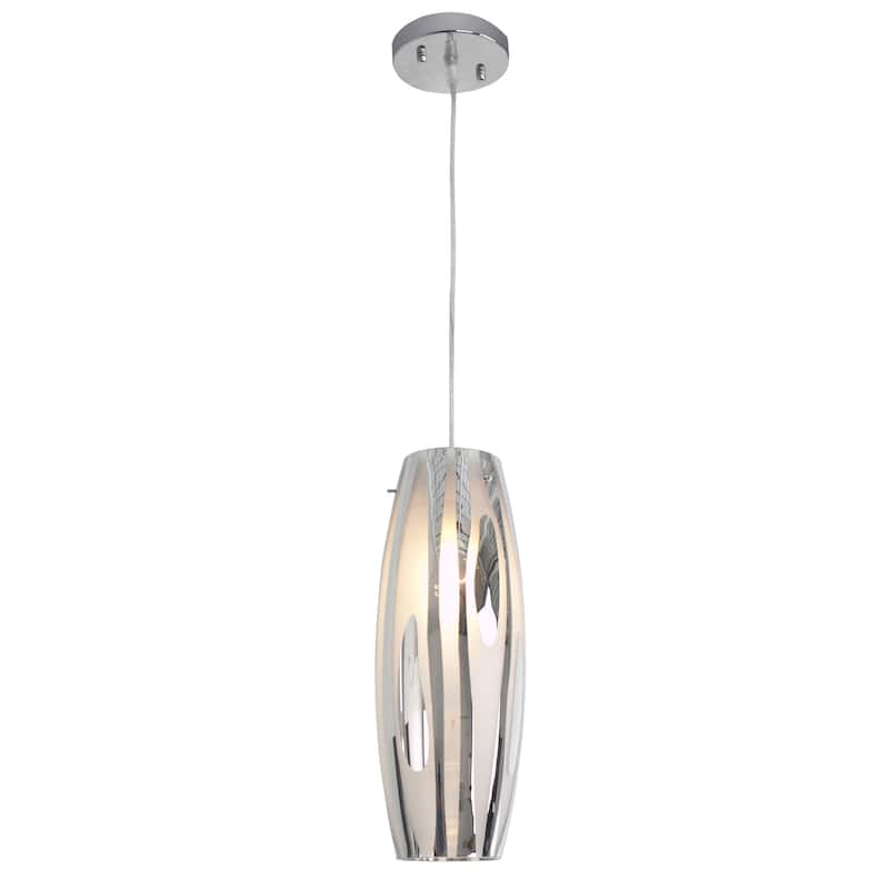 Varaluz Chroman Empire One-Light 100-Watt Chrome Pendant