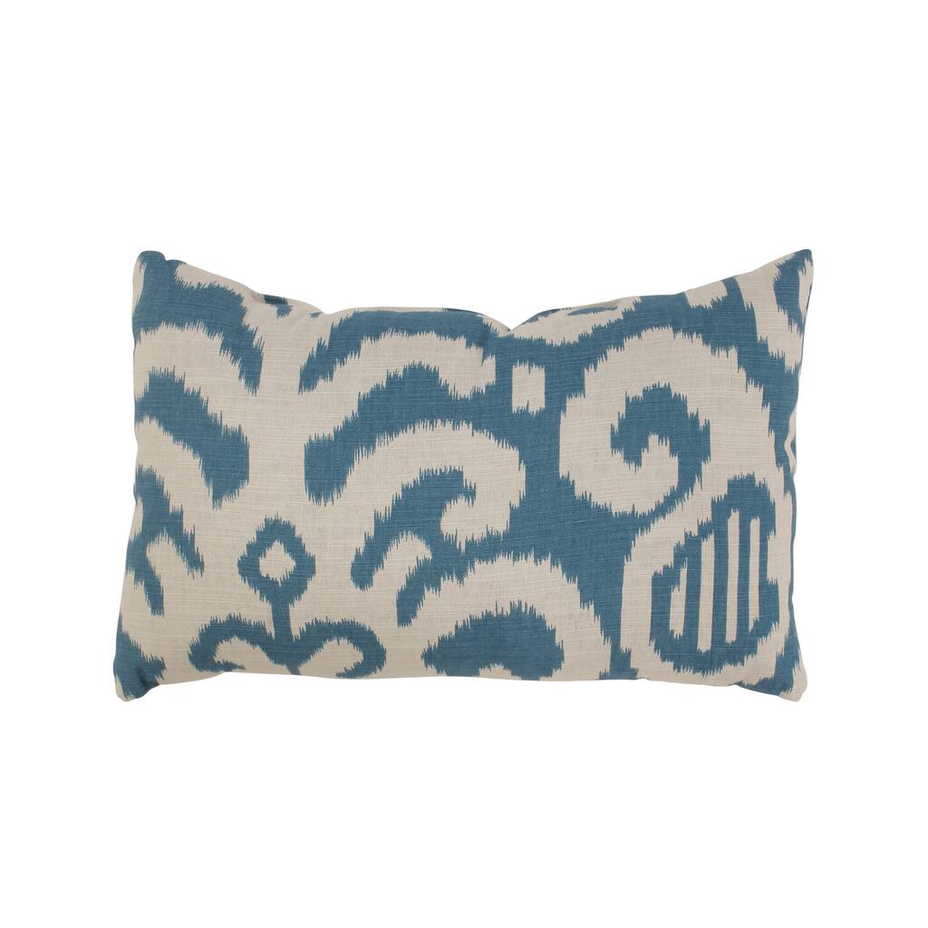 Fergano Rectangular Throw Pillow in Aqua