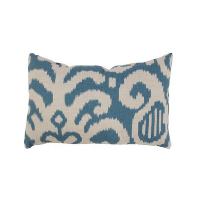 Fergano Rectangular Throw Pillow in Aqua