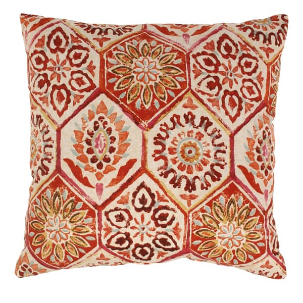 Summer Breeze 24.5-inch Floor Pillow in Crimson | Overstock.com ...