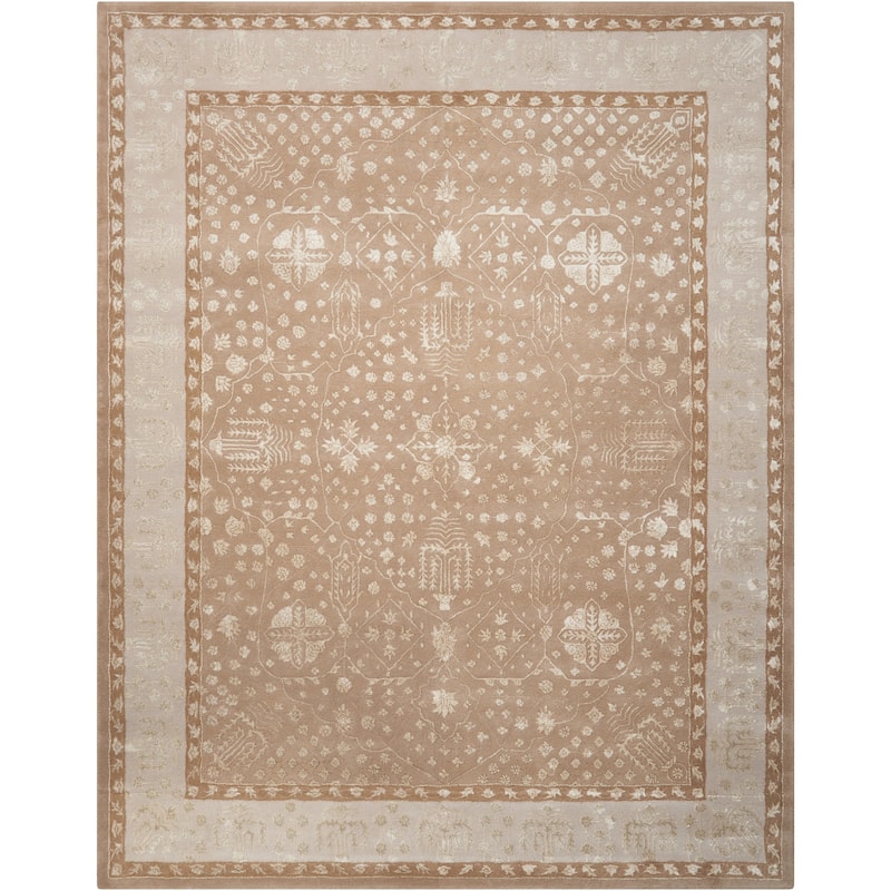 Nourison Symphony Hand-tufted Area Rug - 5'6" x 7'5" - Grey - Runner/Rectangle