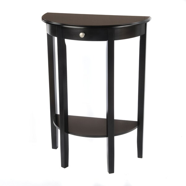 Bianco Collection Black Half Moon Round Hall Table - Free Shipping Today - Overstock.com - 14697611