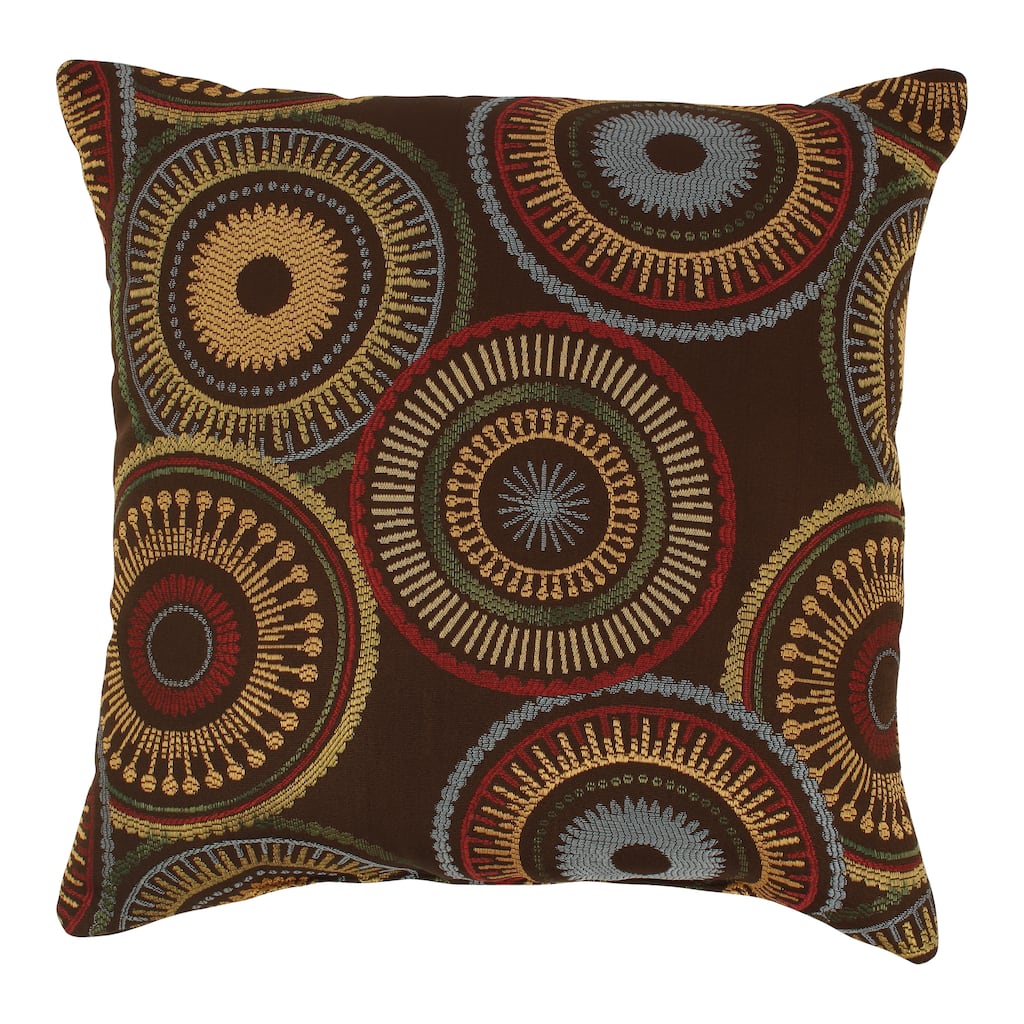 Riley 18-inch Chocolate Throw Pillow