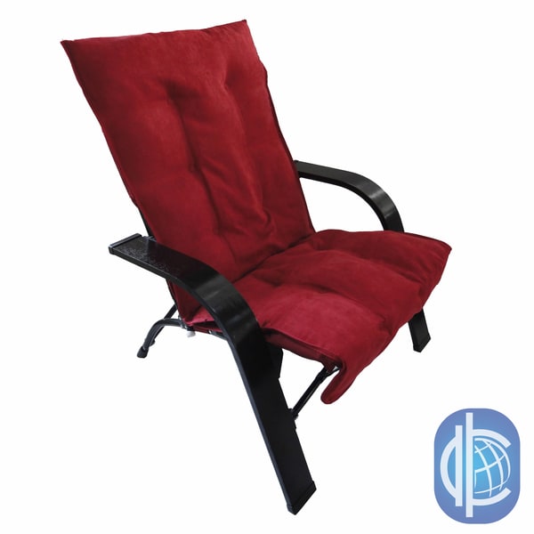 International Caravan Indoor/ Outdoor Folding Chair with Wooden Arms 