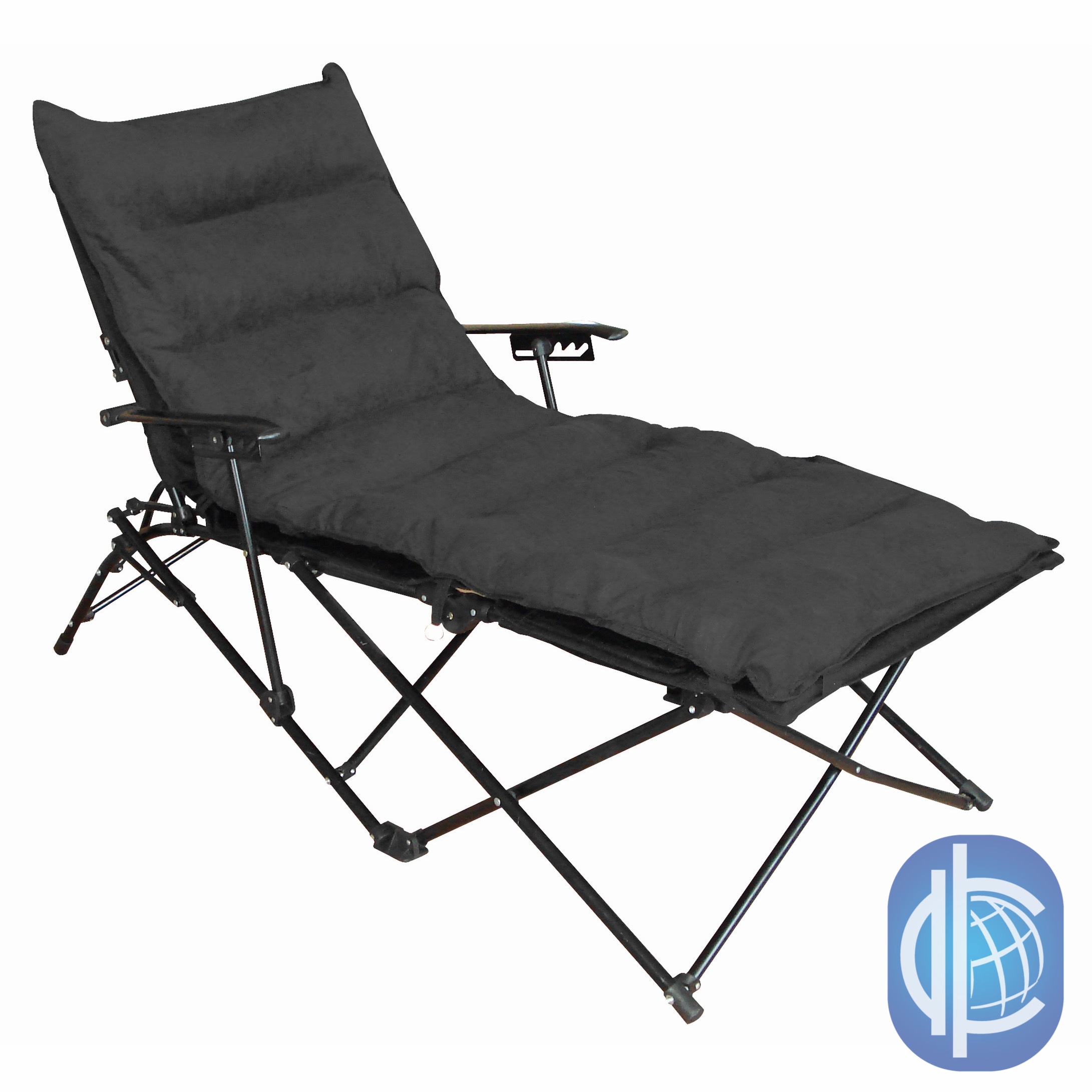 International Caravan Indoor/ Outdoor Folding Chaise Lounge Chair With Microsuede Seat Cover (Saddle Brown, Black, Cardinal Red, SageUpholstery fill Polyester FillDetachable Microsuede Cover allows for comfortable use in both indoor and outdoor settingsF