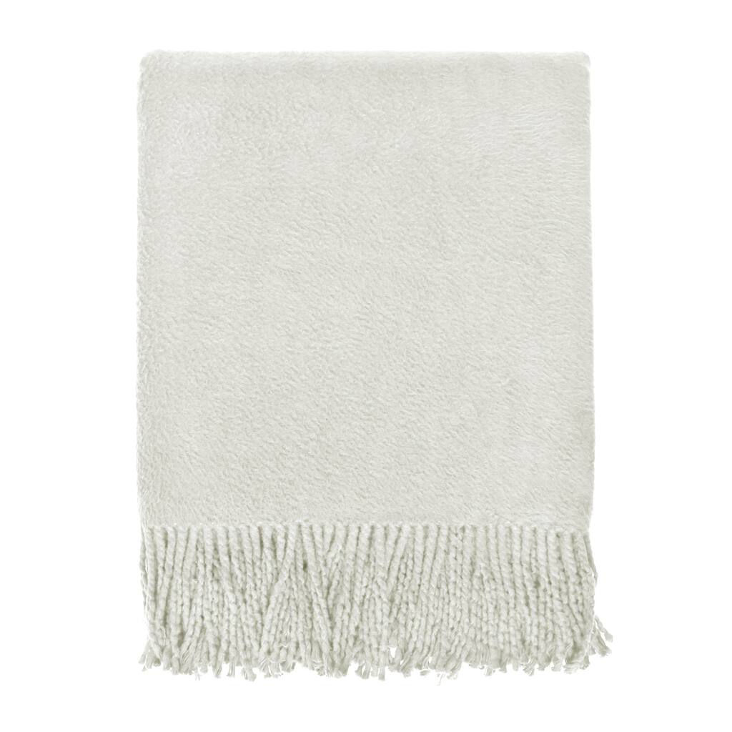 Brushed Organic Oatmeal Cotton Throw