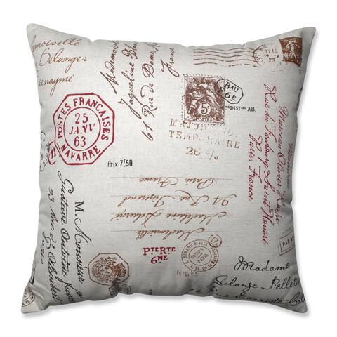 French Postale 24.5-inch Floor Pillow