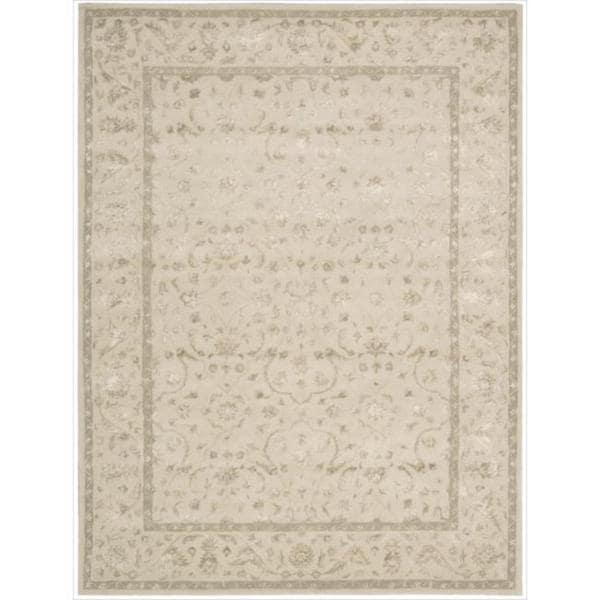 Nourison Hand tufted Symphony Brocade Ivory Rug (8 x 11)