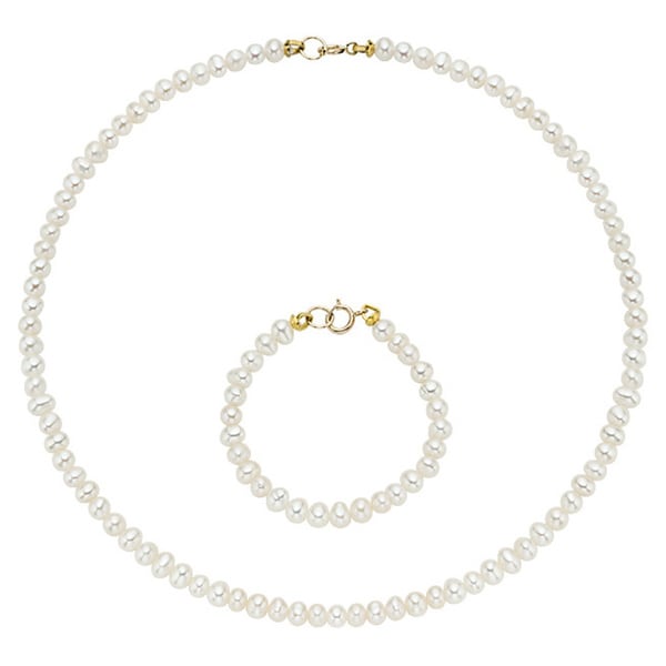 flower girl necklace and bracelet set