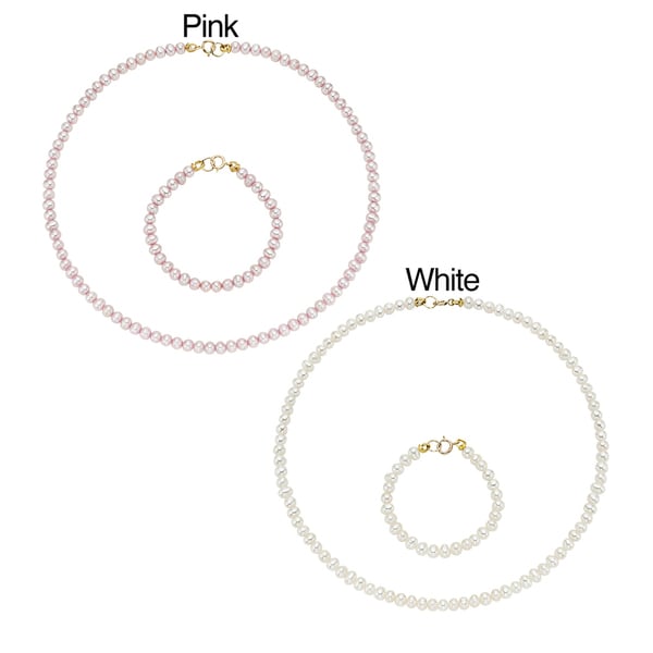 flower girl necklace and bracelet set