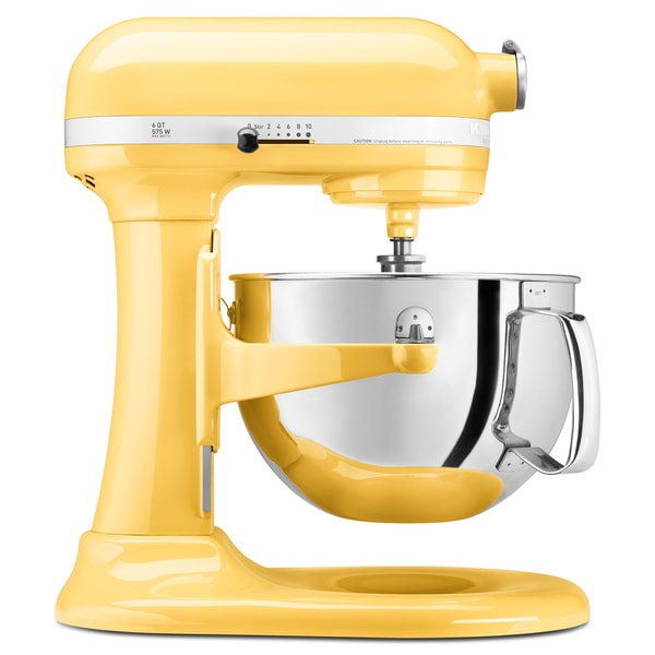 shop-kitchenaid-kp26m1xmy-majestic-yellow-6-quart-pro-600-bowl-lift