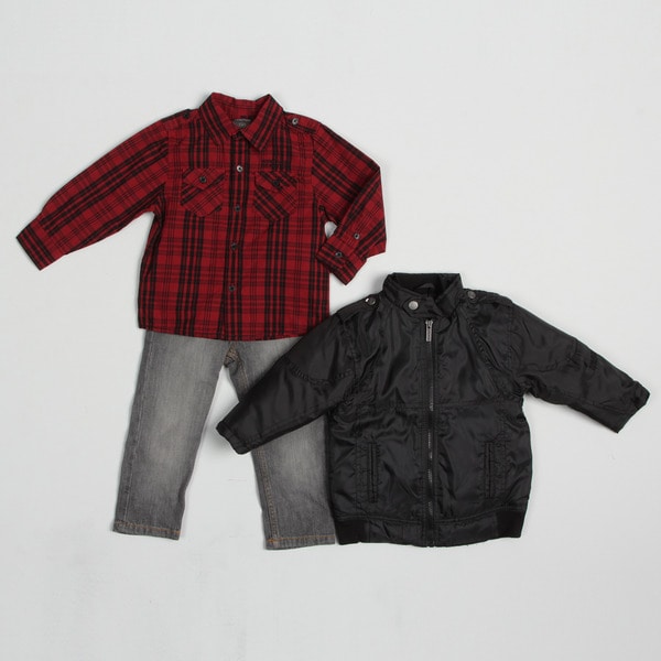 Kenneth Cole Toddler Boys 3 piece Jacket and Pant Set