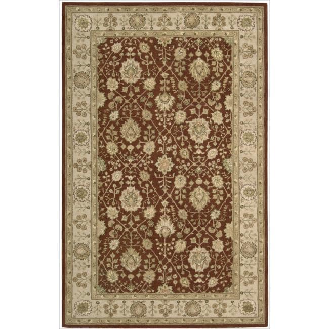 Nourison 3000 Hand tufted Rust Wool Rug (26 X 42)