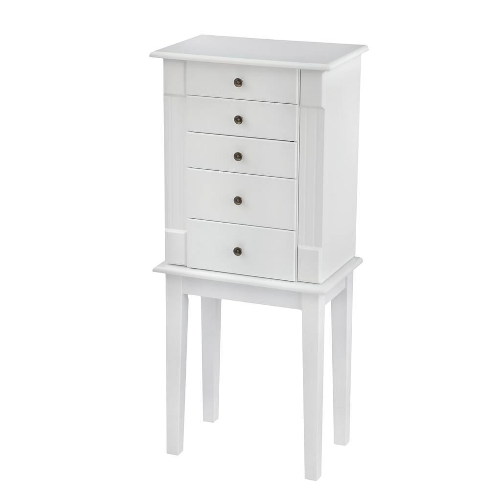 Bianco Collection Hampton Bay White Jewelry Armoire