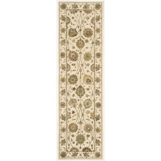Nourison Hand-tufted Area Rug - 2'6" x 12' Runner - Ivory - Runner/Rectangle