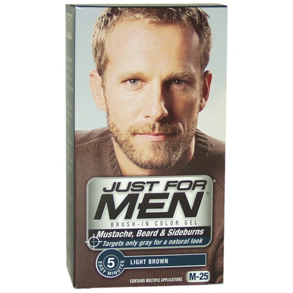 Just For Men Light Brown Mustache-Beard & Sideburns Brush-In Gel ... Just For Men Light Brown Mustache-Beard & Sideburns Brush-In Gel ...