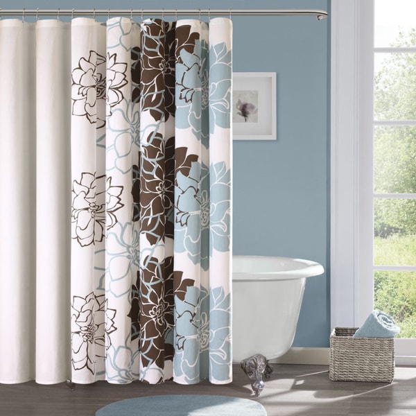 Madison Park Farrah Cotton Sateen Shower Curtain - 14708560 - Overstock ...