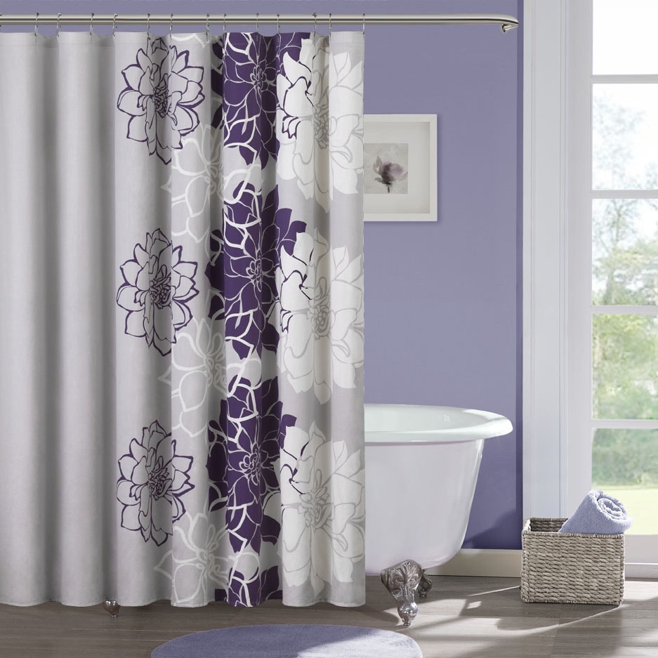 Madison Park Bridgette Sateen Printed Shower Curtain