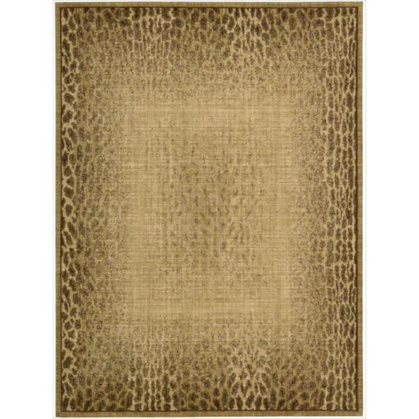 Nourison Liz Claiborne Radiant Impression Transitional Giraffe Nourison Liz Claiborne Radiant Impression Transitional Giraffe Print Beige Rug 5 X27 6