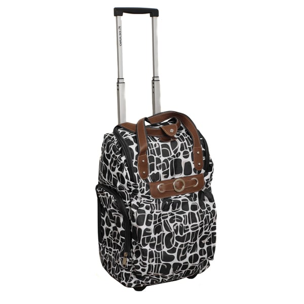 Shop Runway Lady&#39;s Black Lightweight Carry-on Rolling Luggage Bag - Free Shipping Today ...