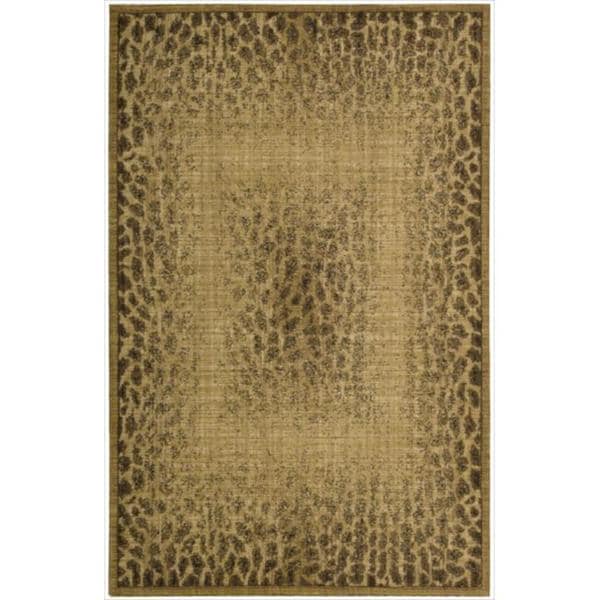 Nourison Liz Claiborne Radiant Impression Transitional Giraffe Nourison Liz Claiborne Radiant Impression Transitional Giraffe Print Beige Rug 3 X27 6