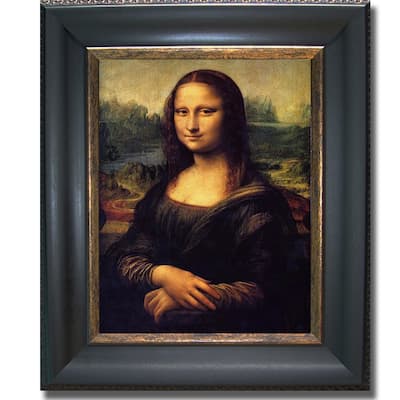 Leonardo da Vinci 'Mona Lisa' Framed Canvas Art - Multi