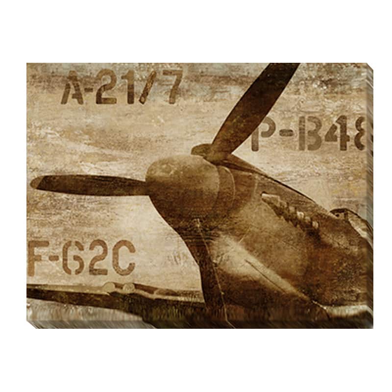 Dylan Mathews 'Vintage Airplane' Canvas Art