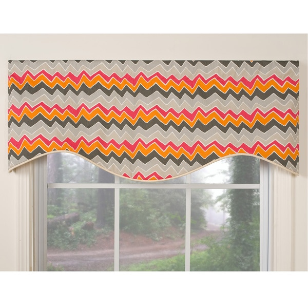 Tempo Orange M shaped Window Valance