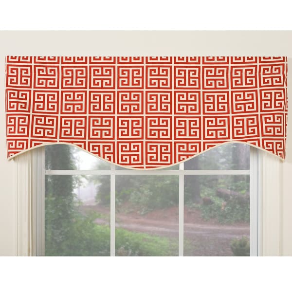 Greek Key Design Cotton Valance   14708808   Shopping