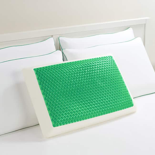 Comfort Memories Green Bubble Memory Foam Pillow