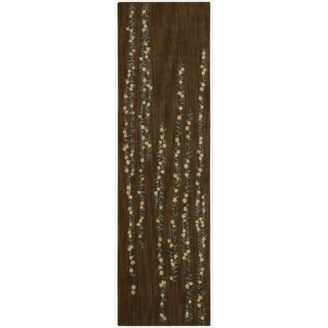 Nourison Radiant Impression Area Rug - 2' 3" x 8' - Brown - Runner