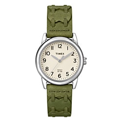 timex weekender leather strap