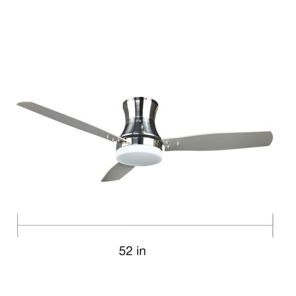 Contemporary 52 Inch Ceiling Fan In Nickel