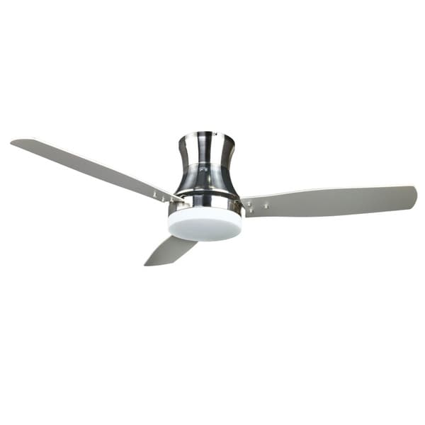 Contemporary 52-inch Ceiling Fan in Nickel - Free Shipping Today ...