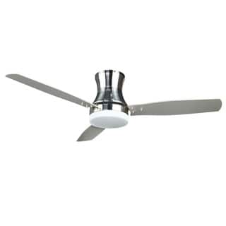 ceiling fan inch fans contemporary nickel lighting modern light overstock remote lights designs hunter control brushed deals bedroom
