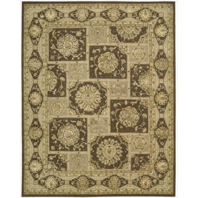 Nourison Hand-tufted Area Rug - Brown - 5'6" x 8'6" - Runner/Rectangle