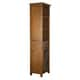 Chamberlain Oak-Finish Linen Tower Storage Cabinet by Elegant Home ...