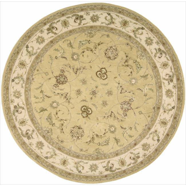 Nourison Hand-tufted 3104 Area Rug - Yellow - 8' Round - Round