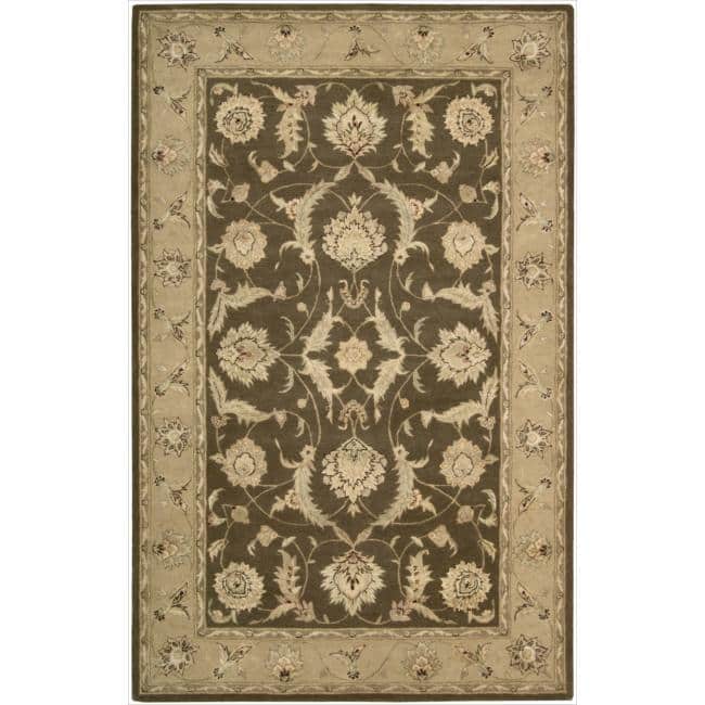 Nourison Hand-tufted Area Rug - 8' 6" x 11' 6" - Brown - Runner/Rectangle