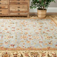 Safavieh Lyndhurst Traditional Oriental Light Blue Ivory Rug 8 X Safavieh Lyndhurst Traditional Oriental Light Blue Ivory Rug 4 Square