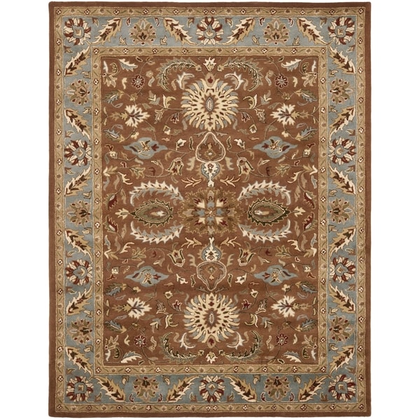 Safavieh Handmade Heritage Darab Brown/ Blue Wool Rug (9 x 12