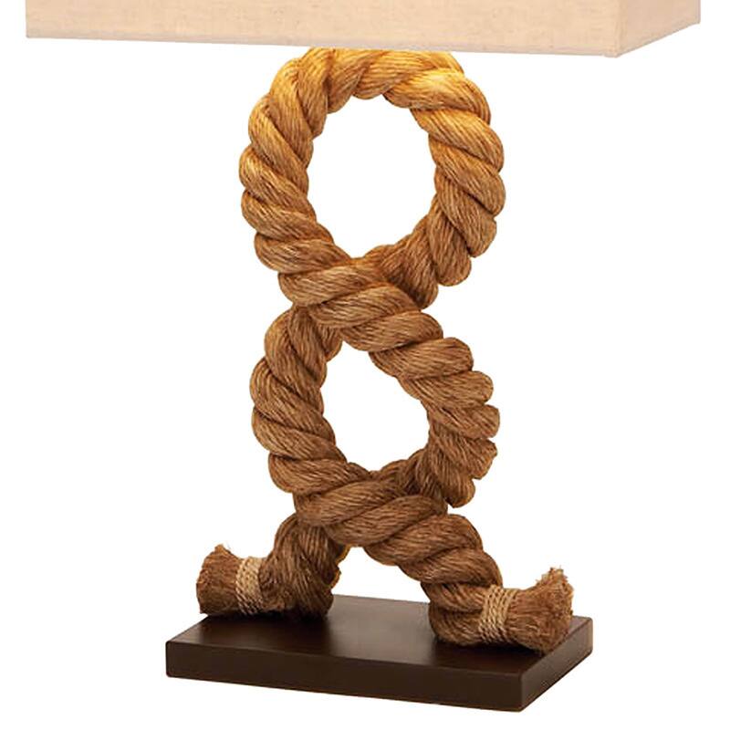 Hamptons Nautical Rope Pier Metal Table Lamp