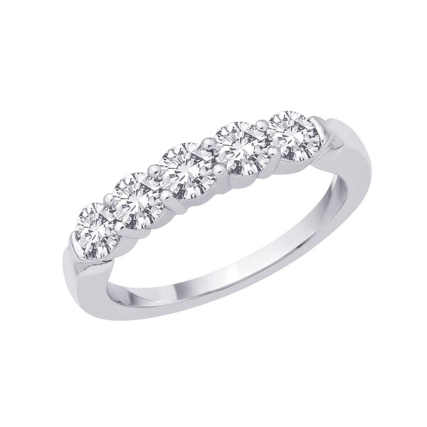 14k White Gold 1/4ct to 1ct TDW Diamond Ring (G-H I1) Size 7