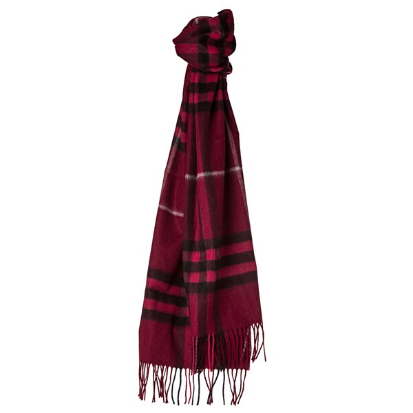 burgundy burberry scarf