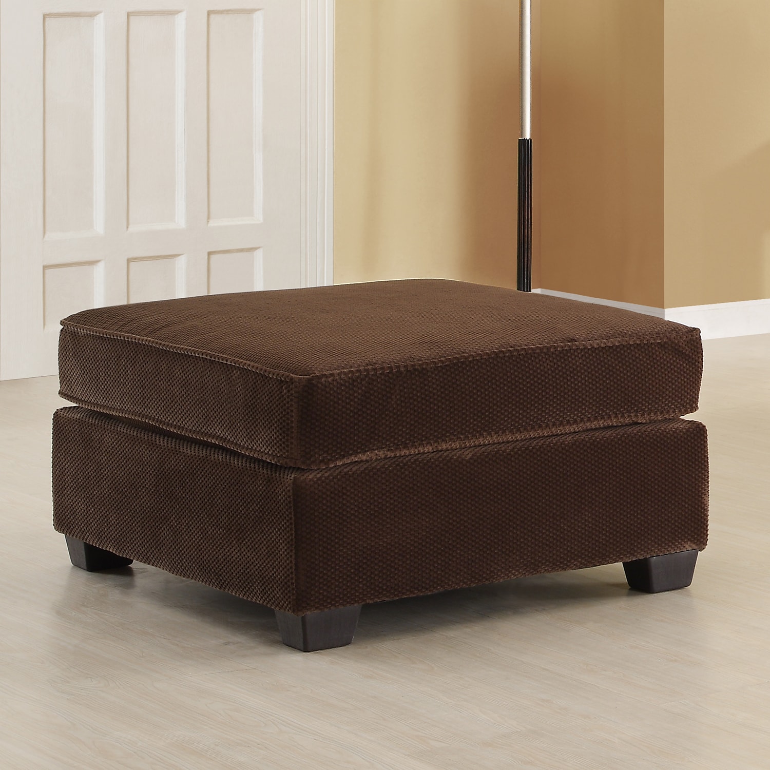 Barnsley Dark Brown Chenille Ottoman Today $324.99