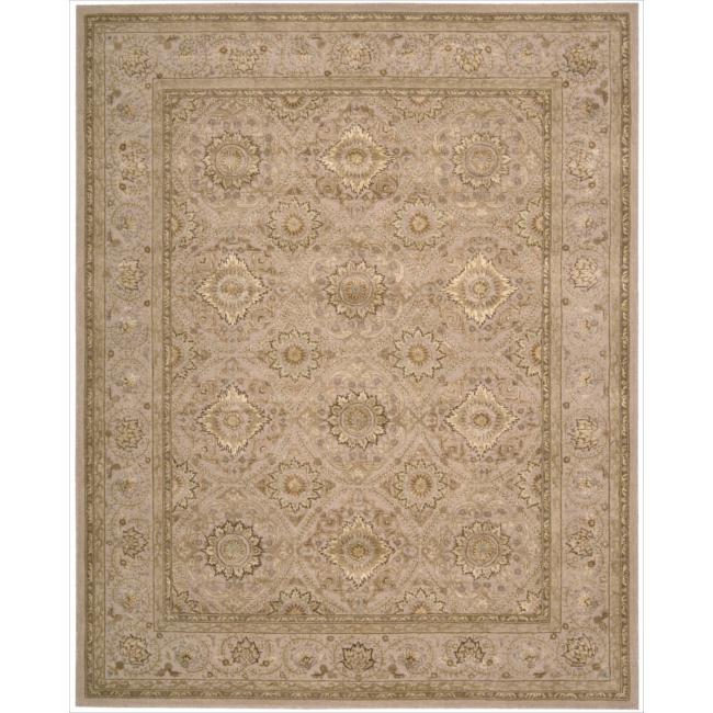 Nourison 3000 Hand tufted Beige Area Rug (86 X 116)