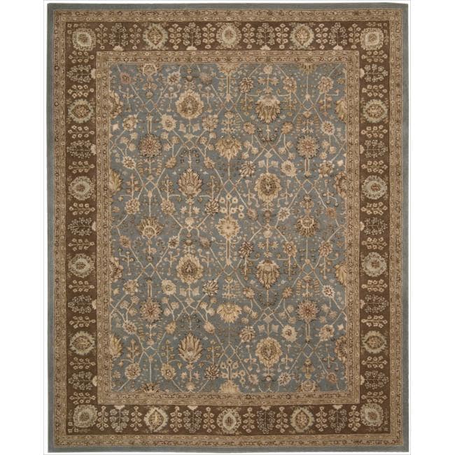 Nourison 3000 Hand tufted Blue Wool Rug (39 X 59)