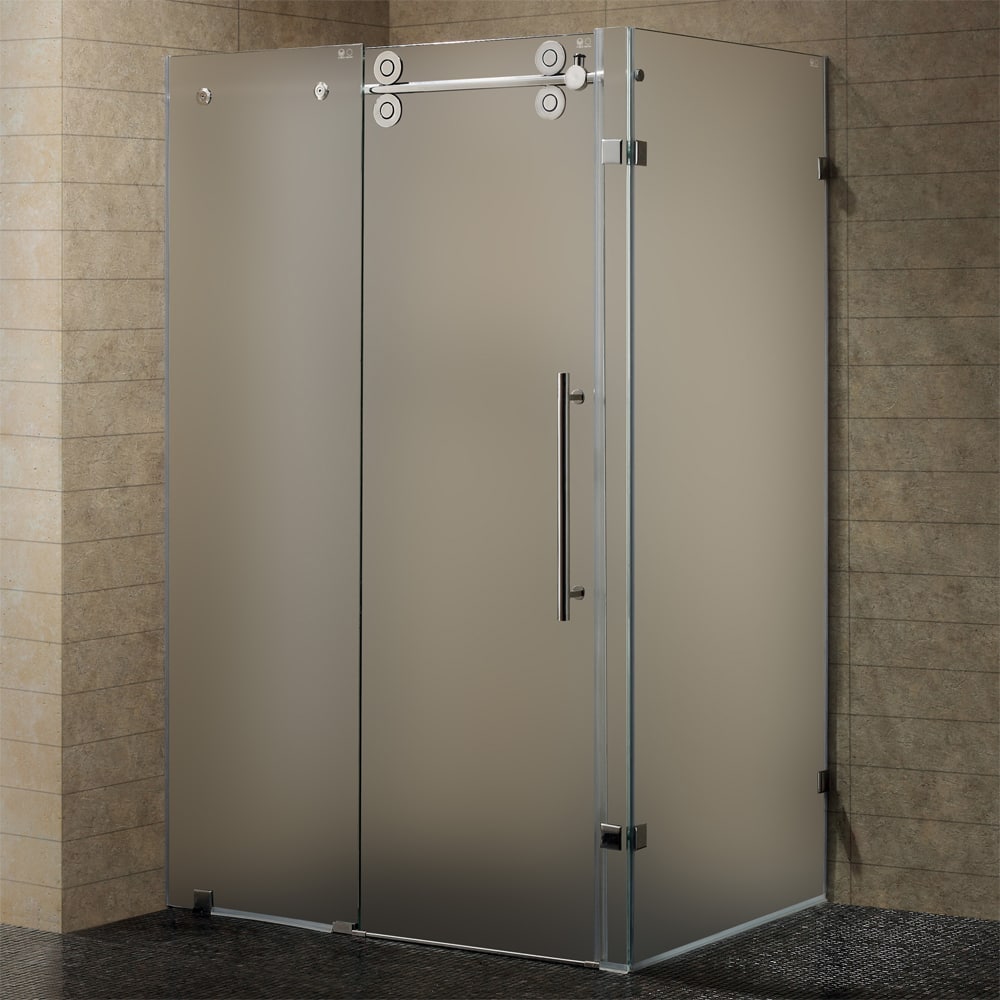 Vigo 60-inch Frameless 0.375-inch Frosted Enclosure