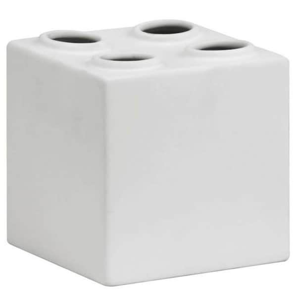 Bloque Sculpture Double White (Set of 2) Zuo Vases